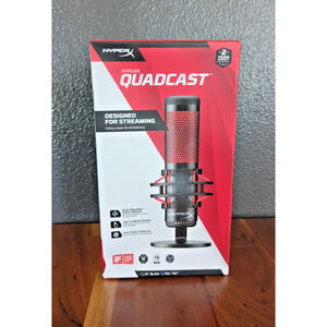 HyperX QuadCast USB Anti-Vibration Mic | Gaming Streaming PS5 PC Mac Shock Mount